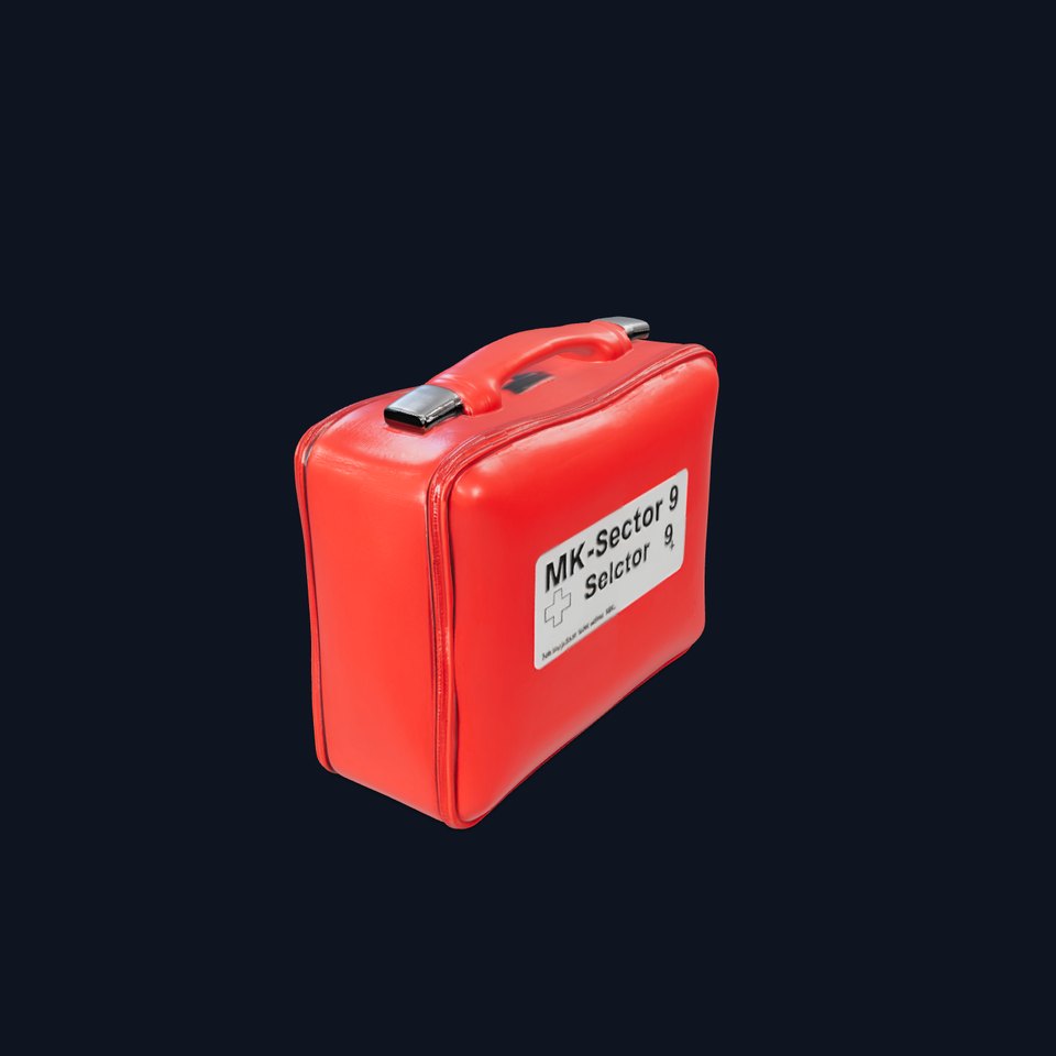 Red Emergency Kit Model Pack for Simulation and Training