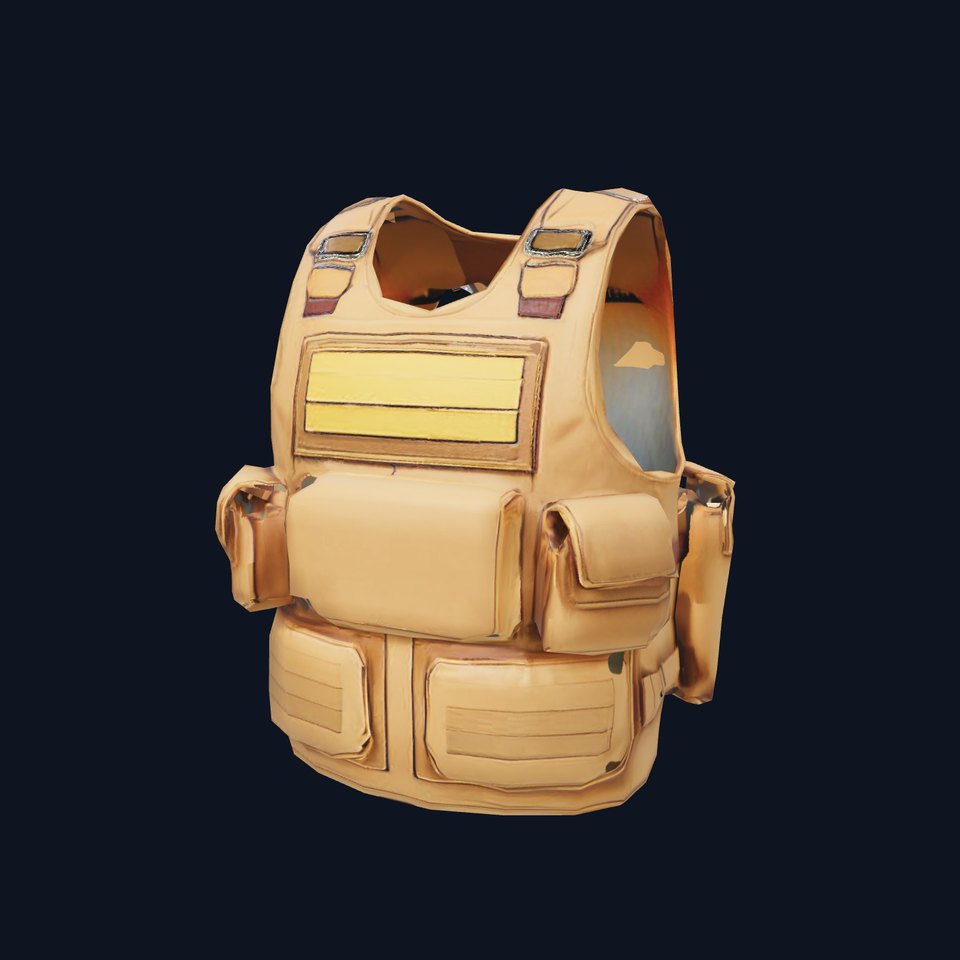 Tactical Vest Model Pack with Pouches and Adjustable Straps