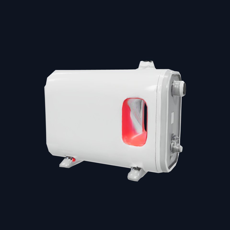 Futuristic Boiler Model Pack with Transparent Element