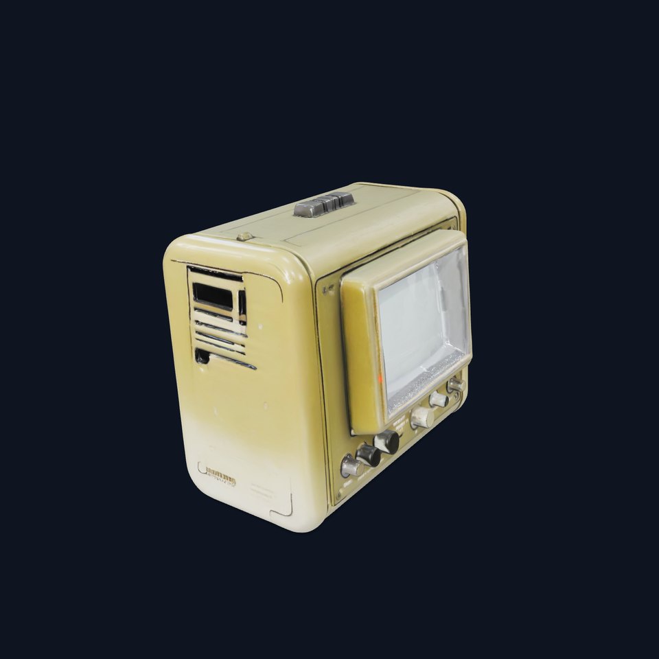 Vintage Military Oscilloscope Model Pack with Classic Design