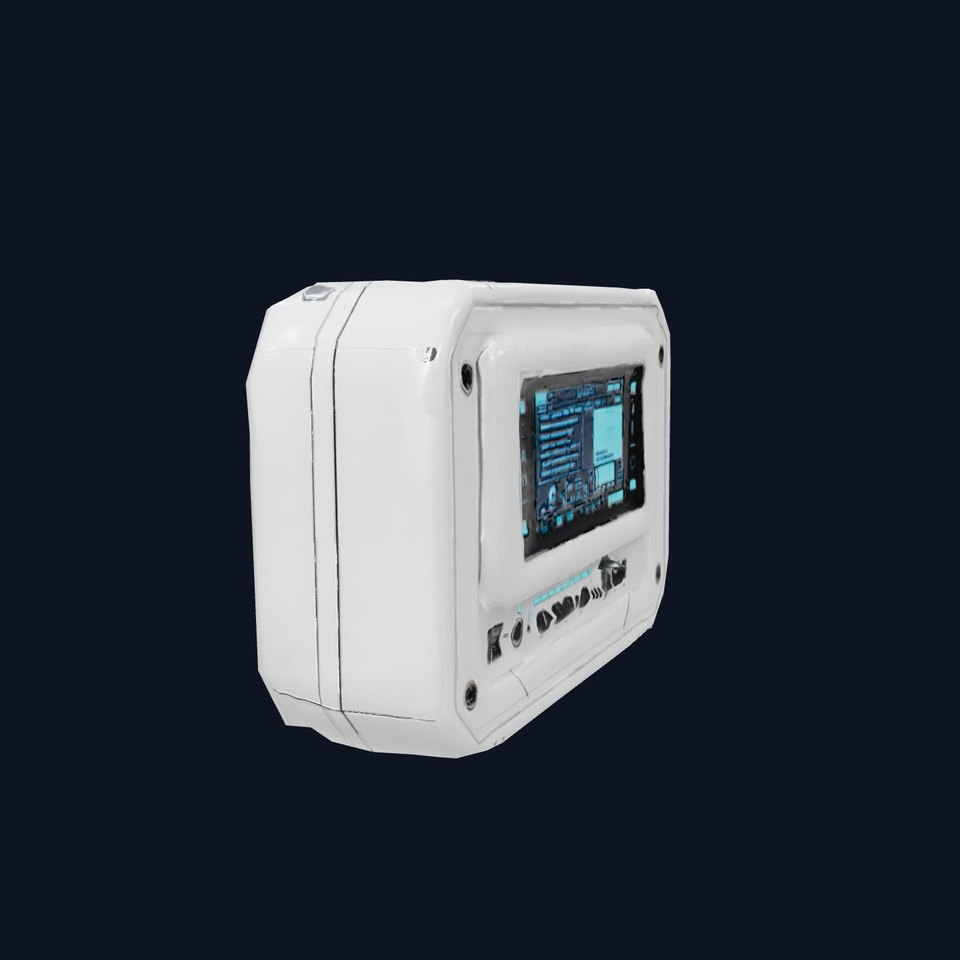 Futuristic Control Panel Model Pack for Game and Animation