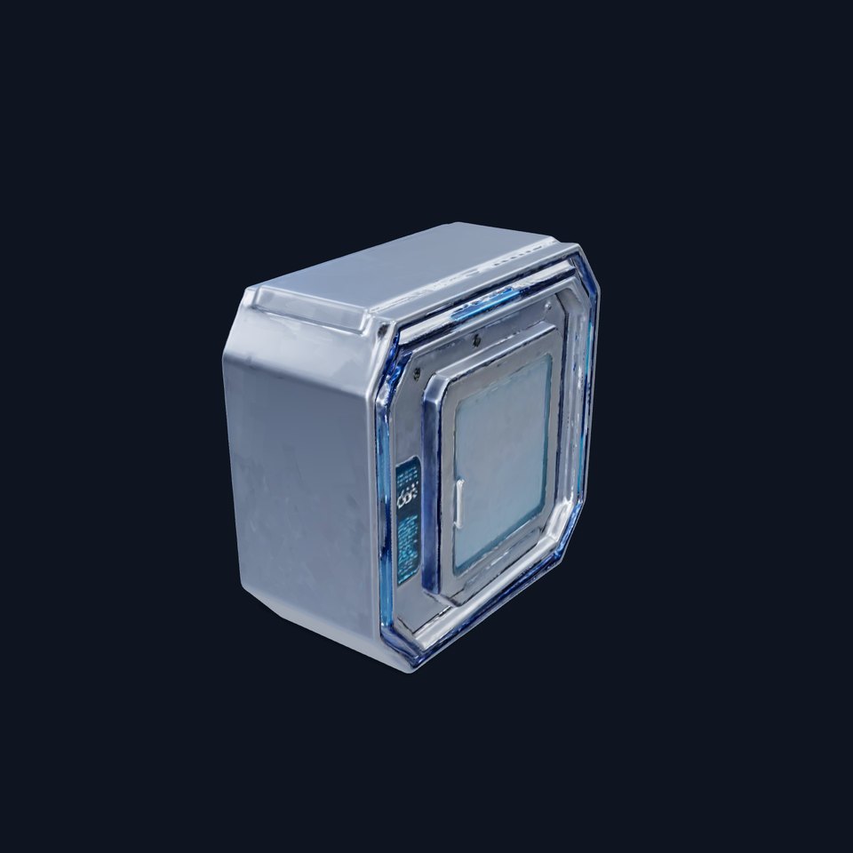 Futuristic WallMounted Display model pack