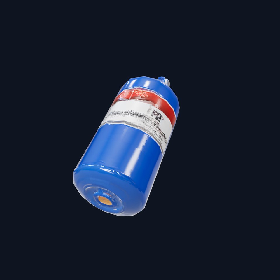 Fire Extinguisher Blue Model Pack for Interactive Visuals