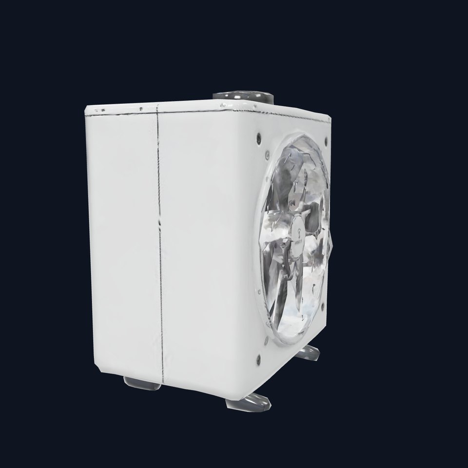 Industrial Air Conditioner Model Pack with Detailed Features