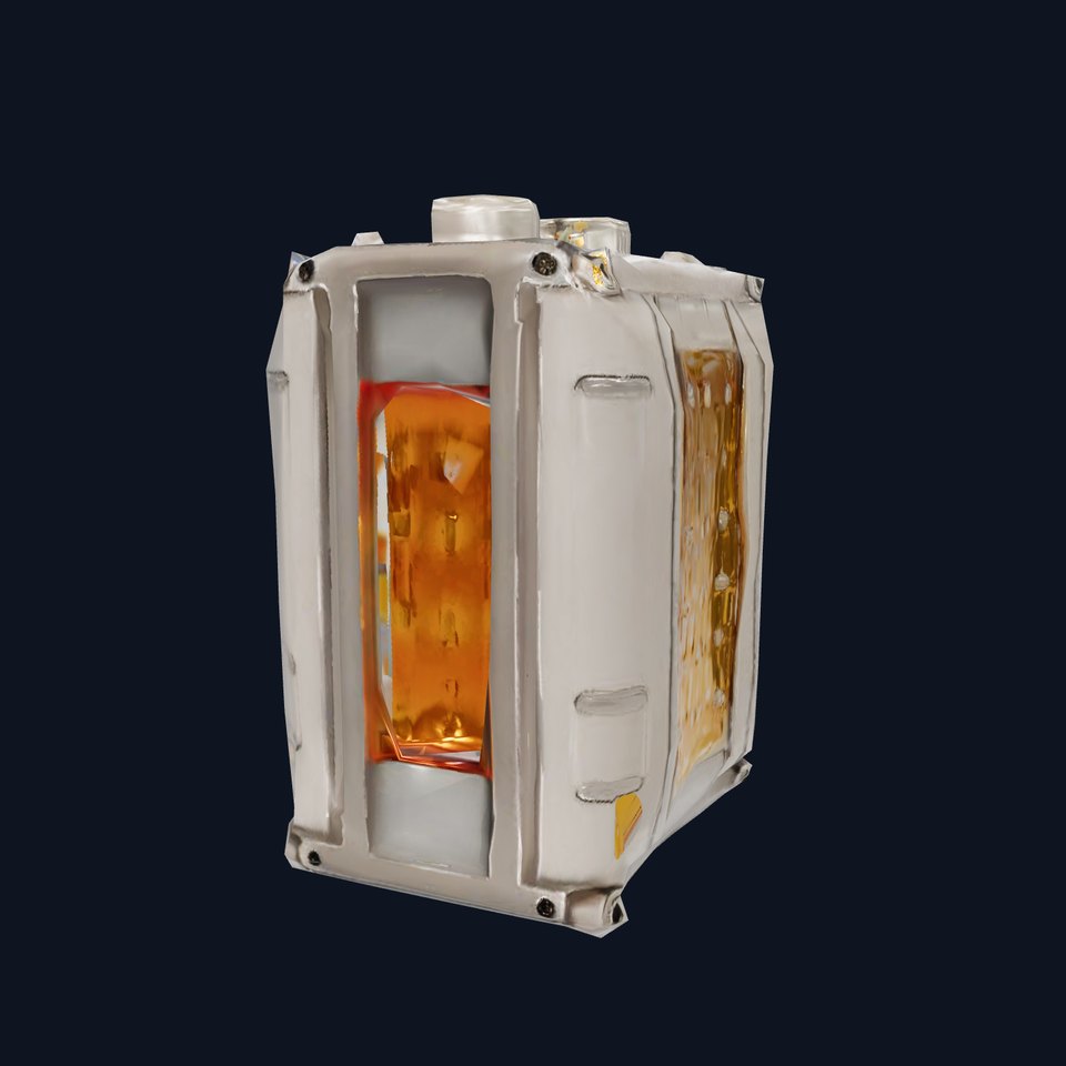 Futuristic Industrial Light with Metal Frame Model Pack