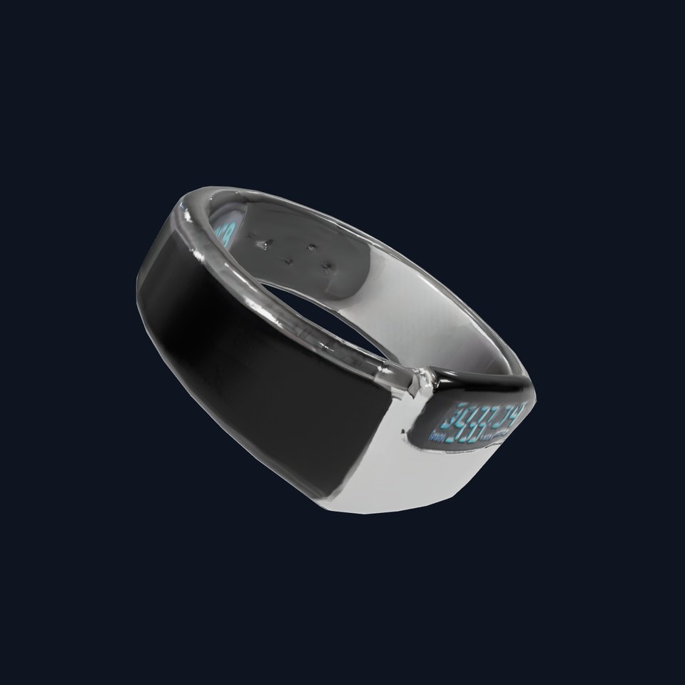 Smart Fitness Bracelet Model Pack with Digital Display