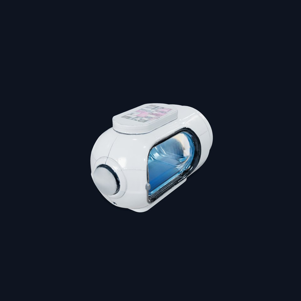 Futuristic Hologram Display Device Model Pack