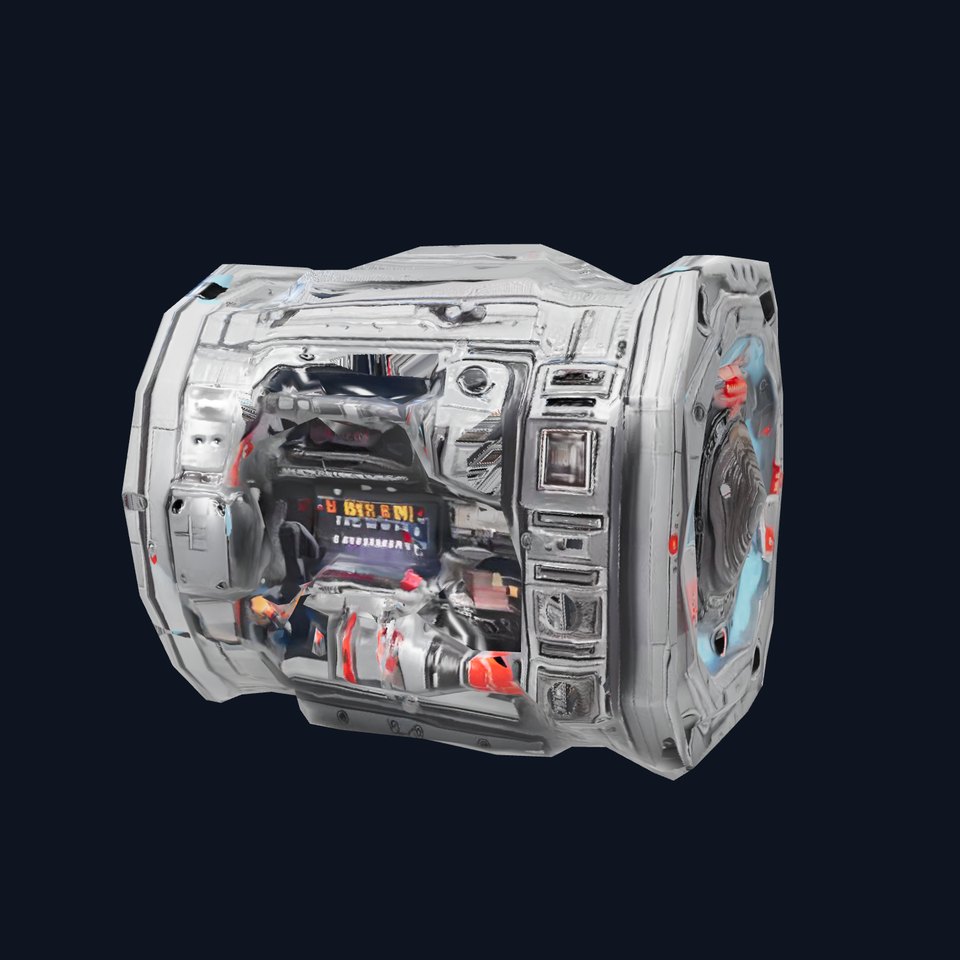 Futuristic SciFi Engine Model Pack with LED Accents