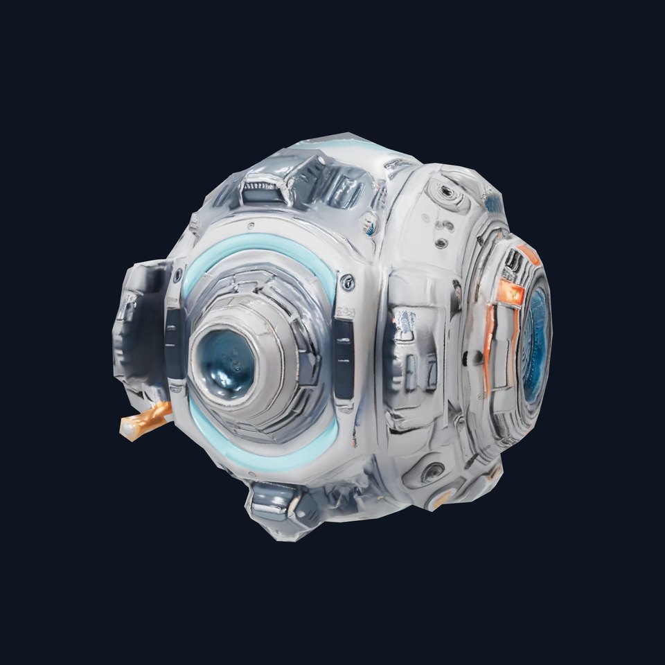 Futuristic Spherical Device Model Pack