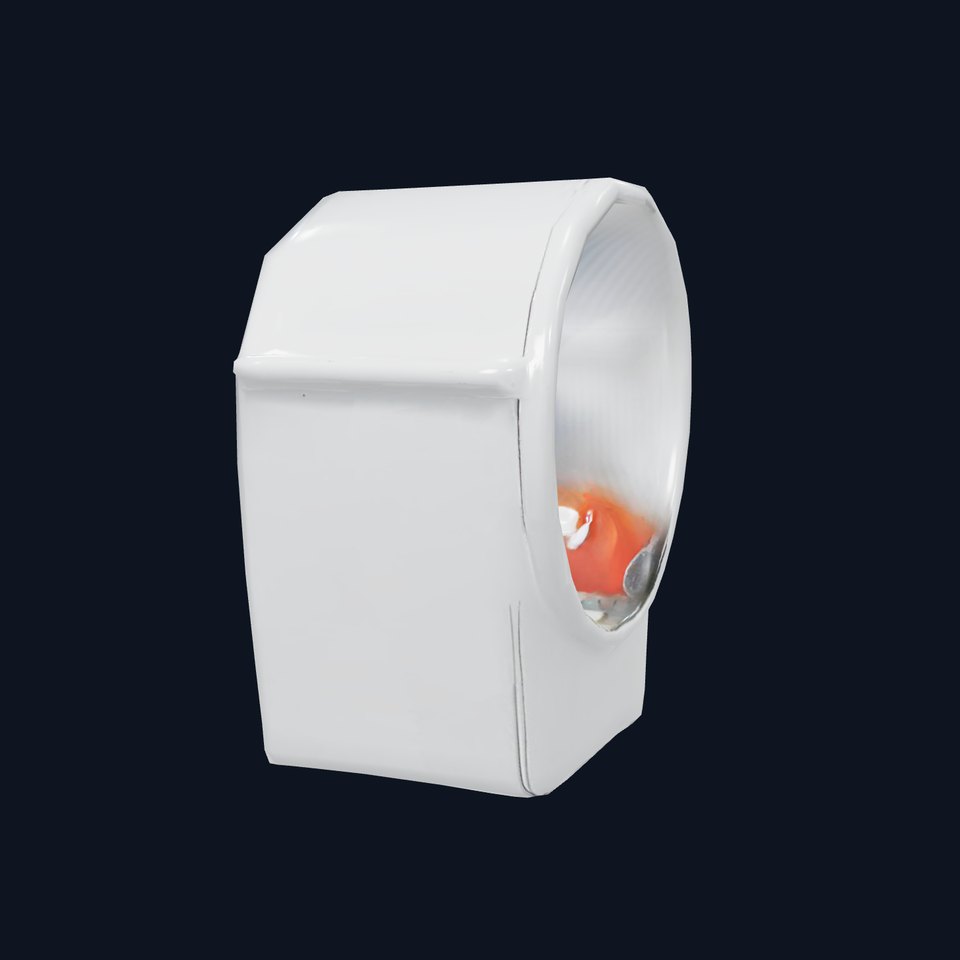 Modern White Trash Bin Model Pack