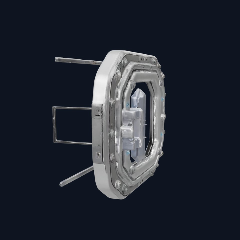 Futuristic Door Frame Model Pack with Metallic Details