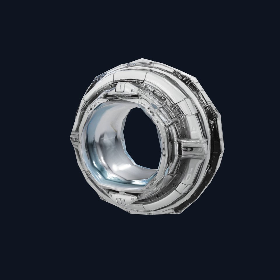 Futuristic Spaceship Hatch model pack