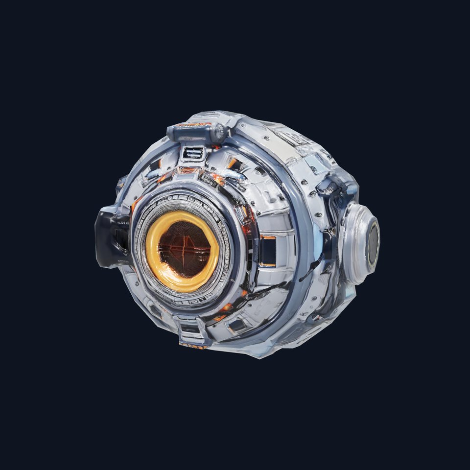 Futuristic SciFi Orb Drone Model Pack