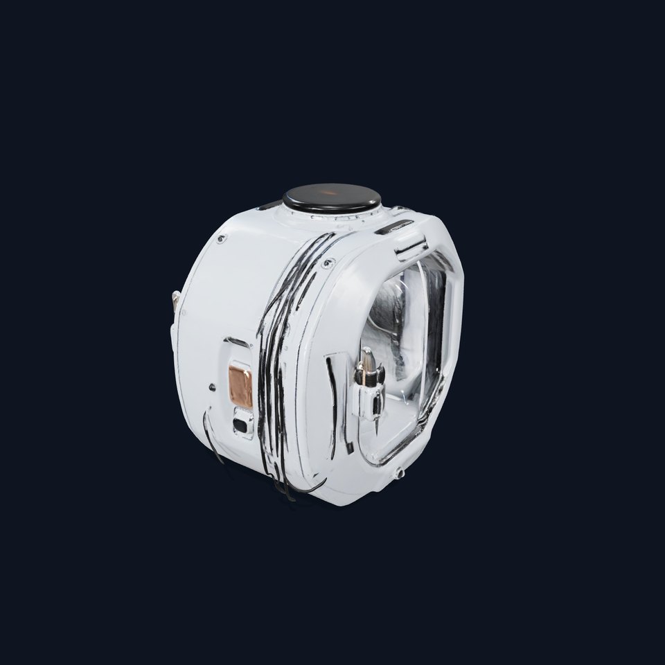 Futuristic Space Capsule Interior Model Pack