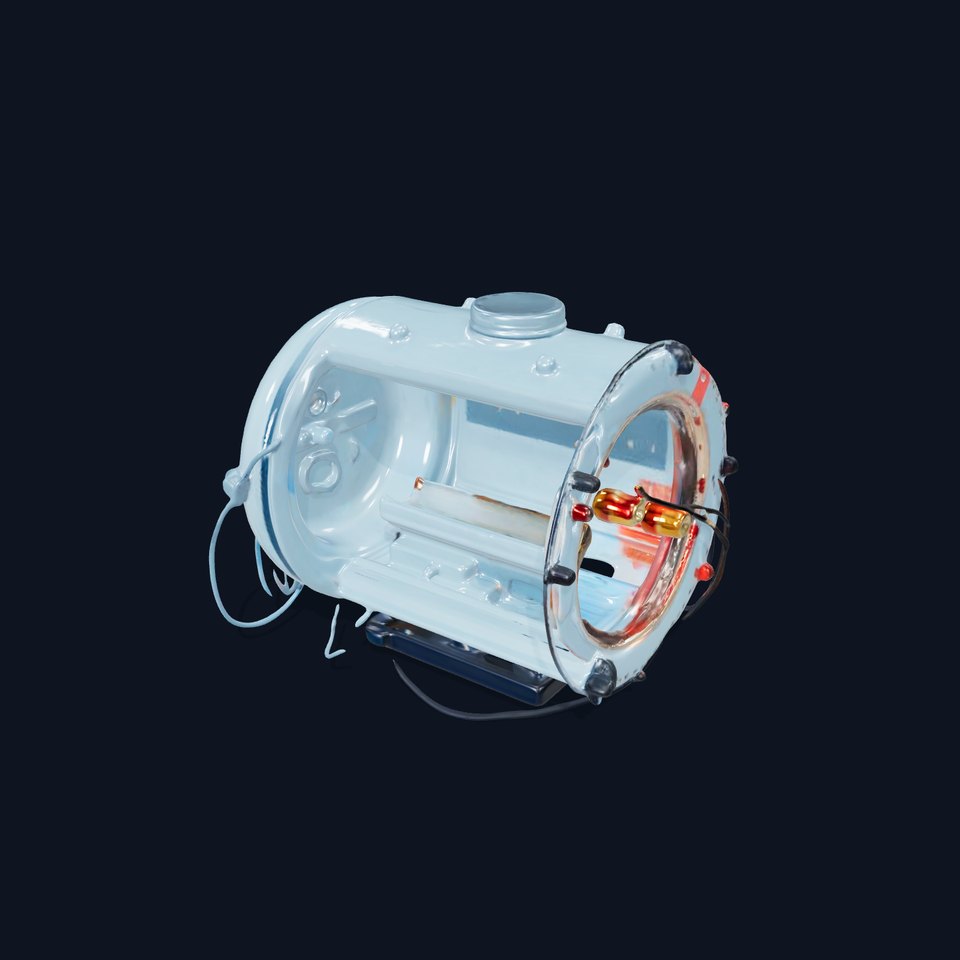 Futuristic Transparent Machine Model Pack viewer poster