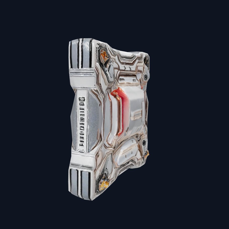 Futuristic Scifi Wall Panel Model Pack