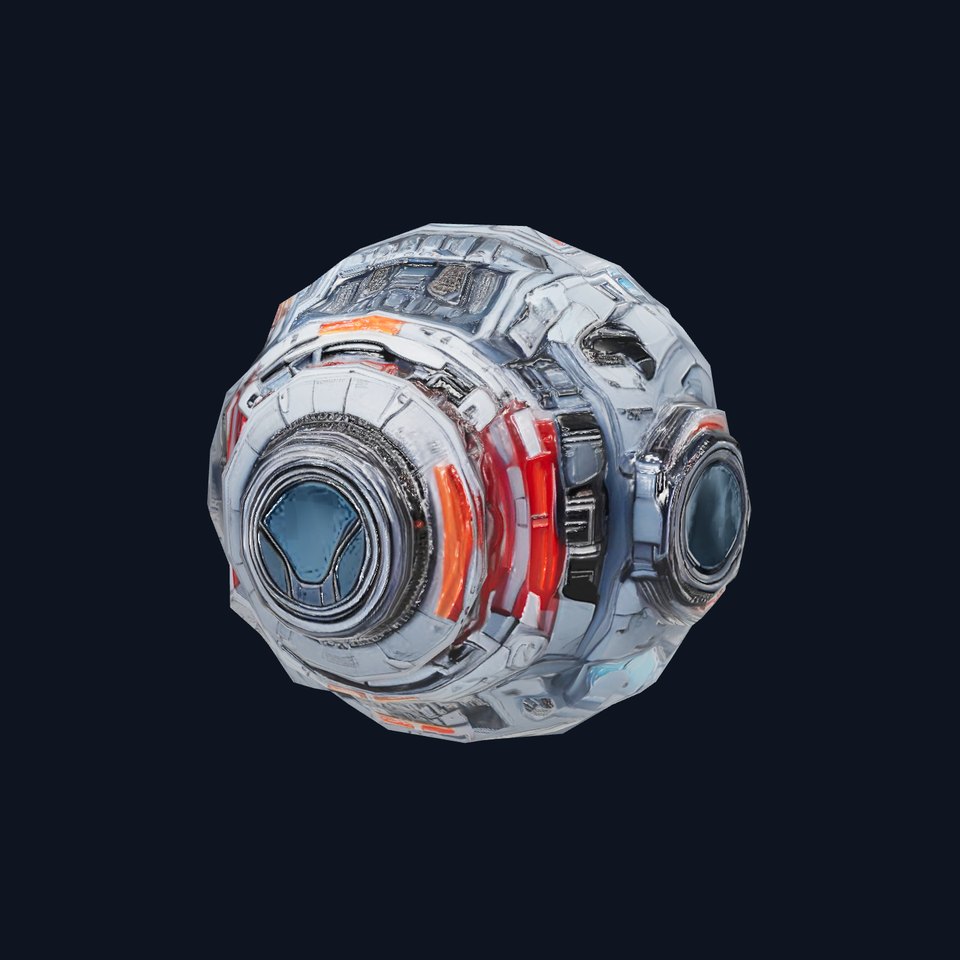 Futuristic SciFi Sphere Model Pack with Advanced Detailing