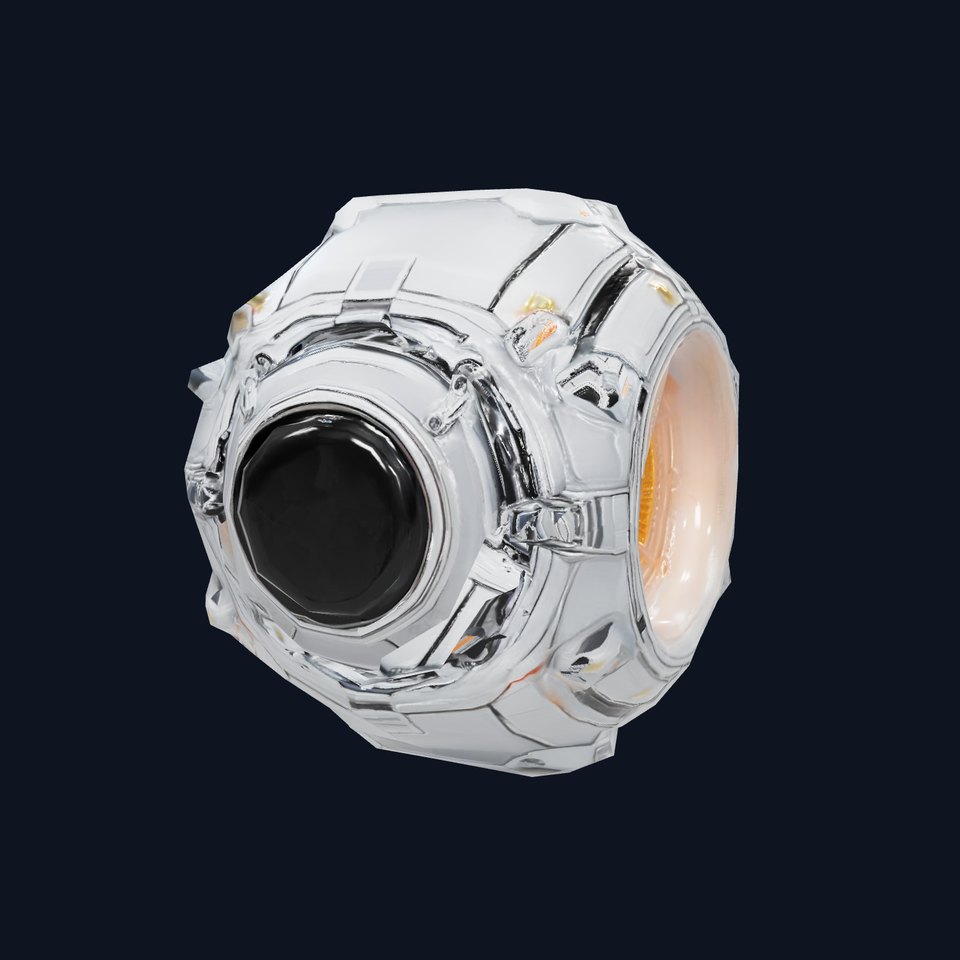 Futuristic SciFi Sphere Model Pack with Glowing Elements