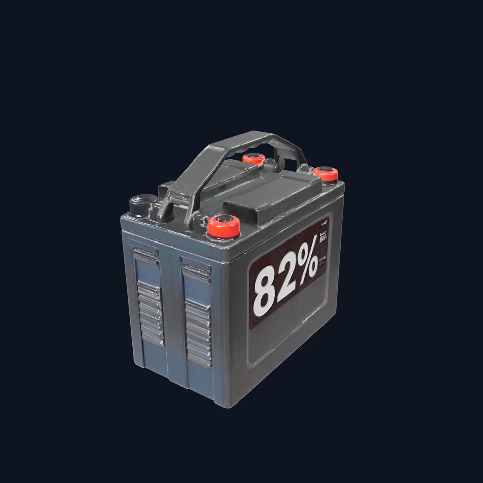 Battery Model Pack with Handle and Display