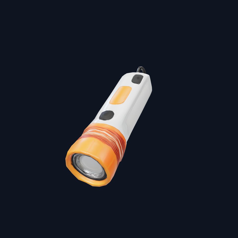 Handheld Flashlight Model Pack with Textured Detail