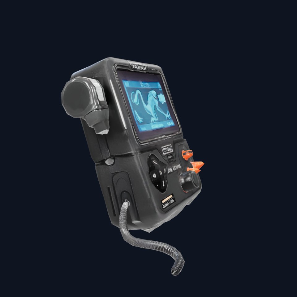 Retro Futuristic Handheld Device Model Pack