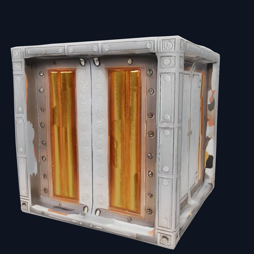 Ornate Metal Decorative Door with Lighting Model Pack