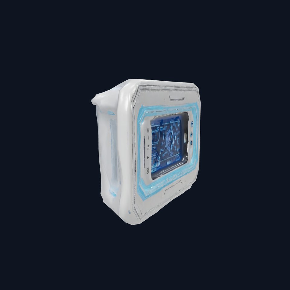 Futuristic Control Panel Model Pack with LED Display