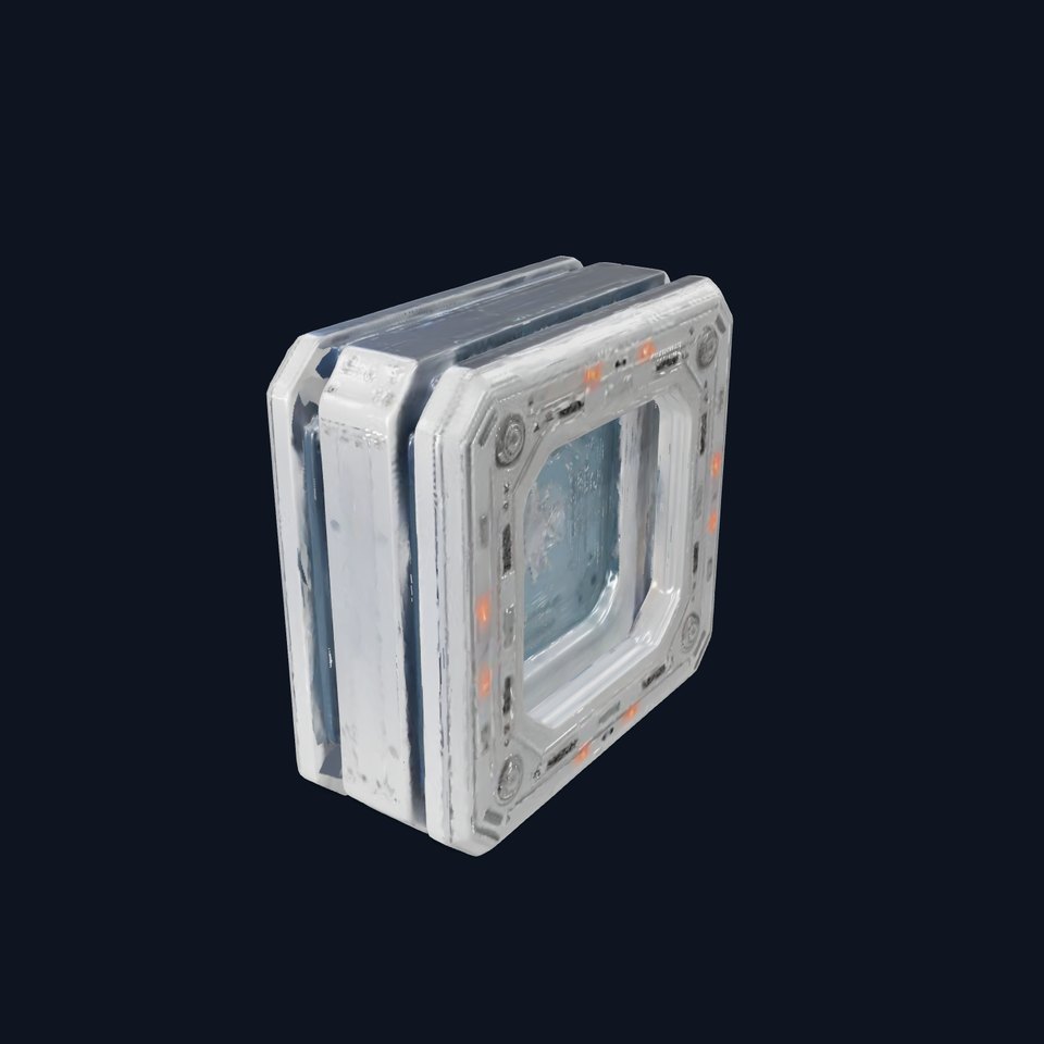 Futuristic Space Door Model Pack with PBR Textures viewer poster