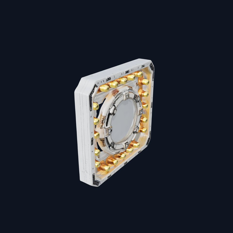 Futuristic Light Panel model pack with glowing elements viewer poster