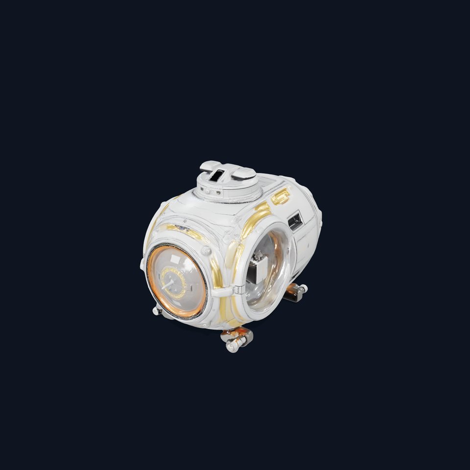 Futuristic Submersible Capsule Model Pack