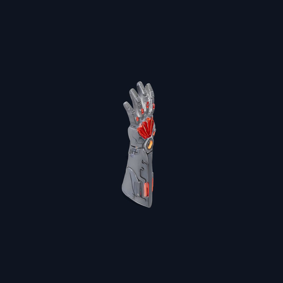 Futuristic Cybernetic Glove model pack with LED Accents