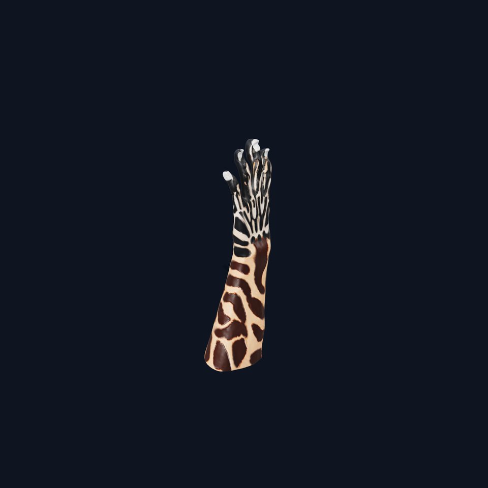 Giraffe Patterned Hand Model Pack viewer poster