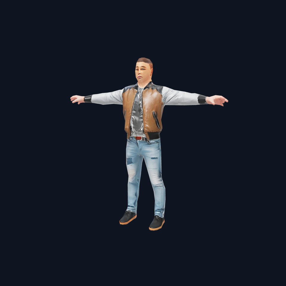 Casual Outfit Character Model Pack for Rendering