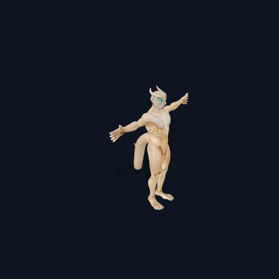 Reptilian Humanoid Alien Character Model Pack viewer poster