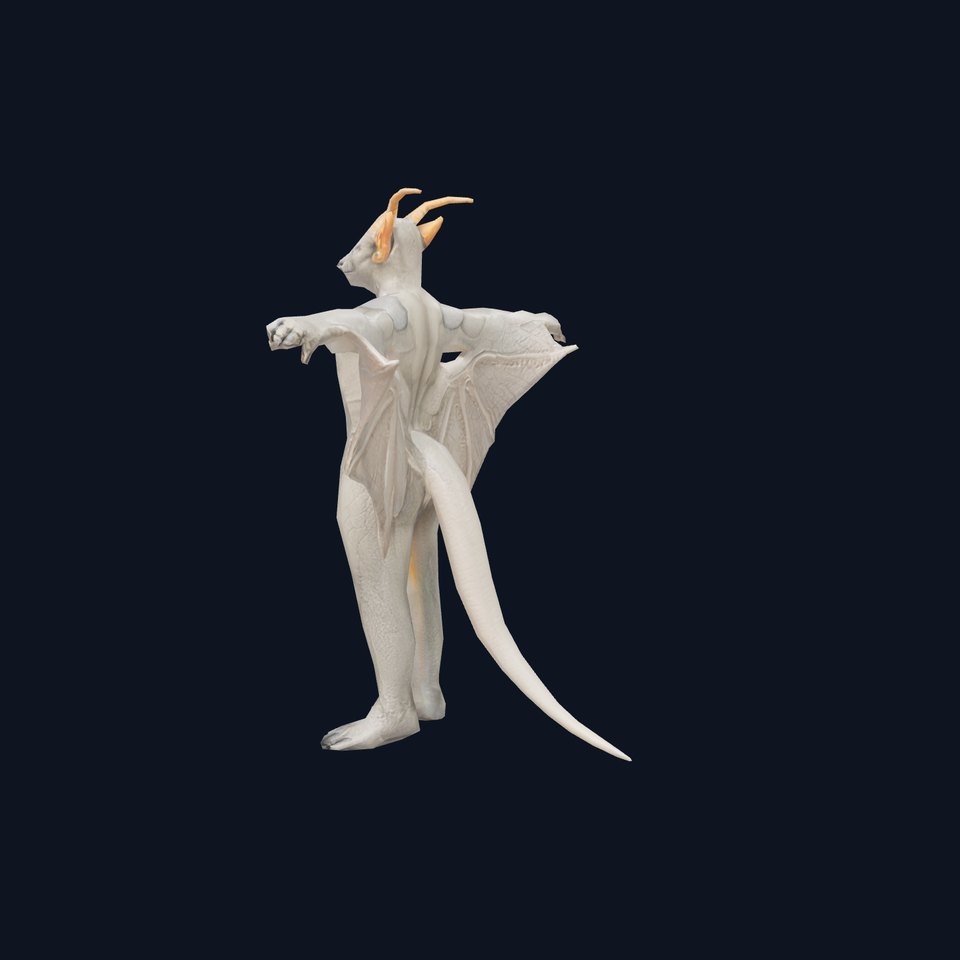 Demonic Creature with Wings Model Pack