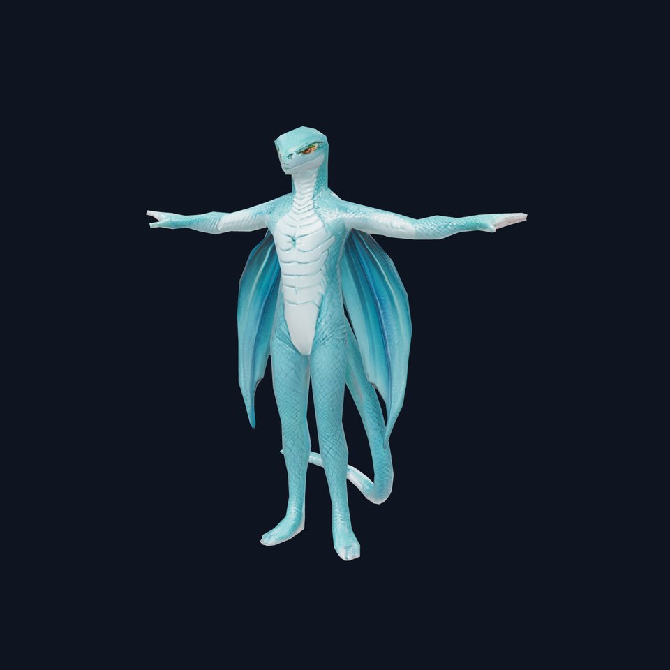 Dragon Humanoid Character Model Pack