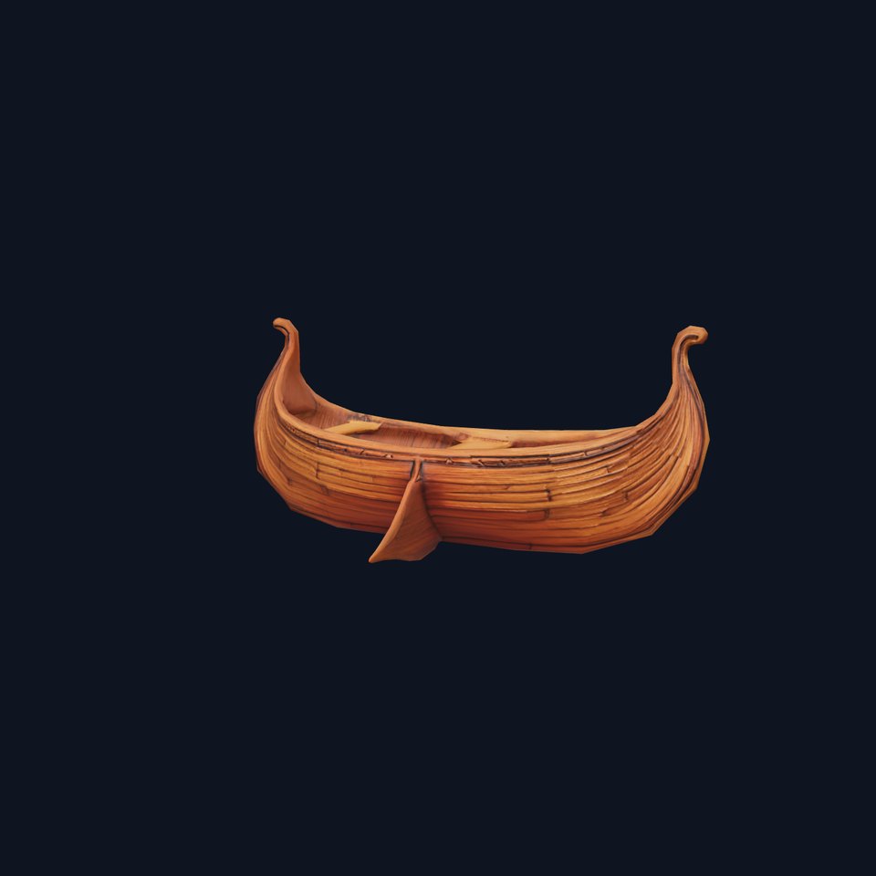 Viking Longboat Wooden Model Pack