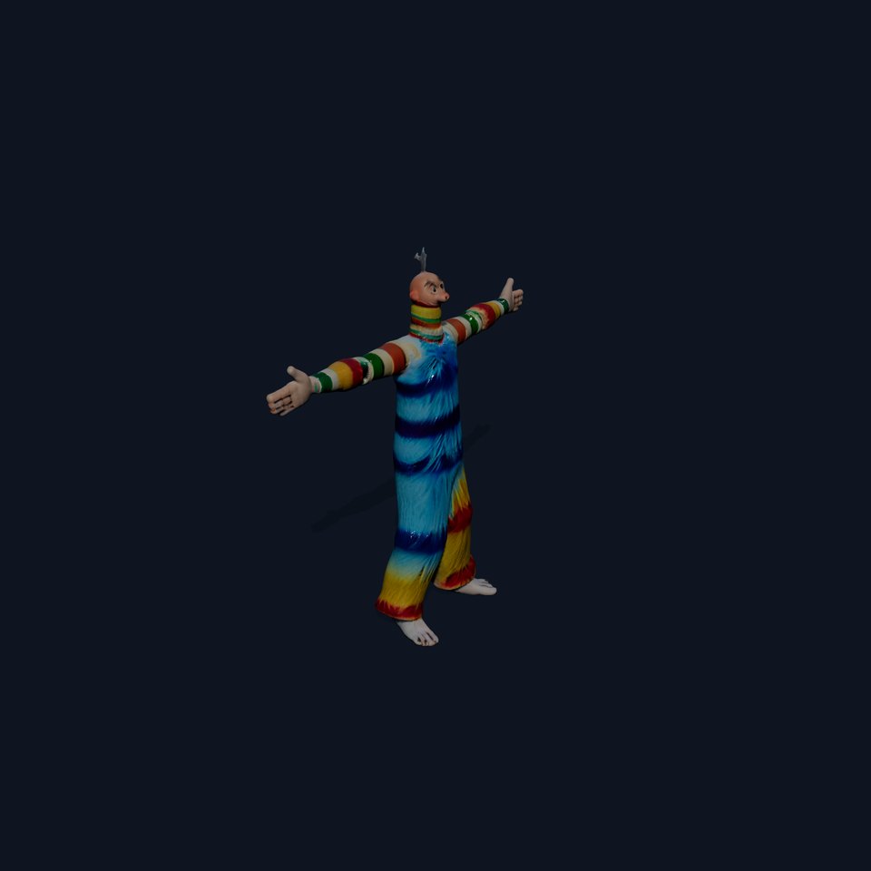 Colorful Fuzzy Character Model Pack