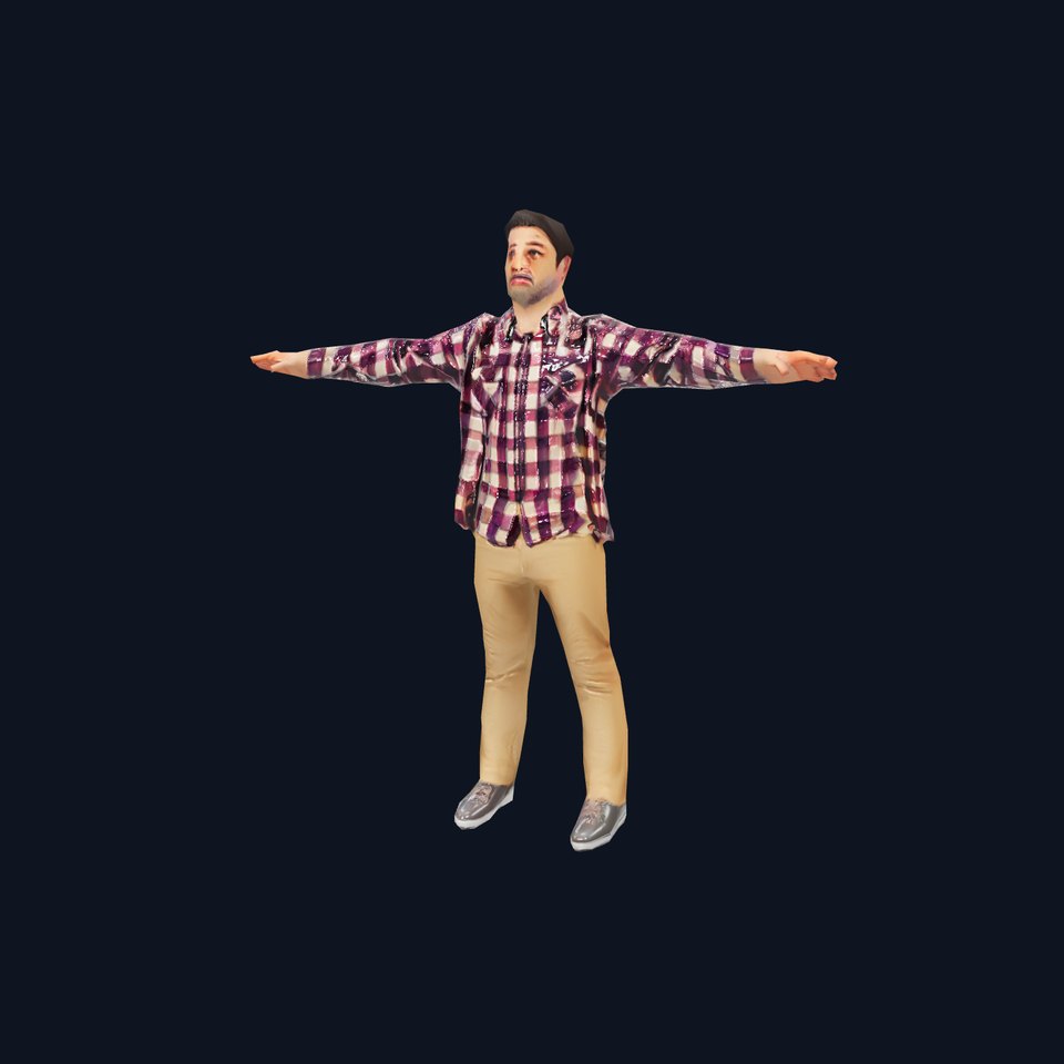 Casual Male Character Model Pack with Plaid Shirt