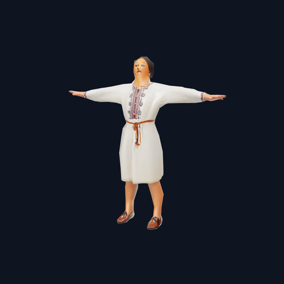 Traditional Dress Character Model Pack with Embroidered Details