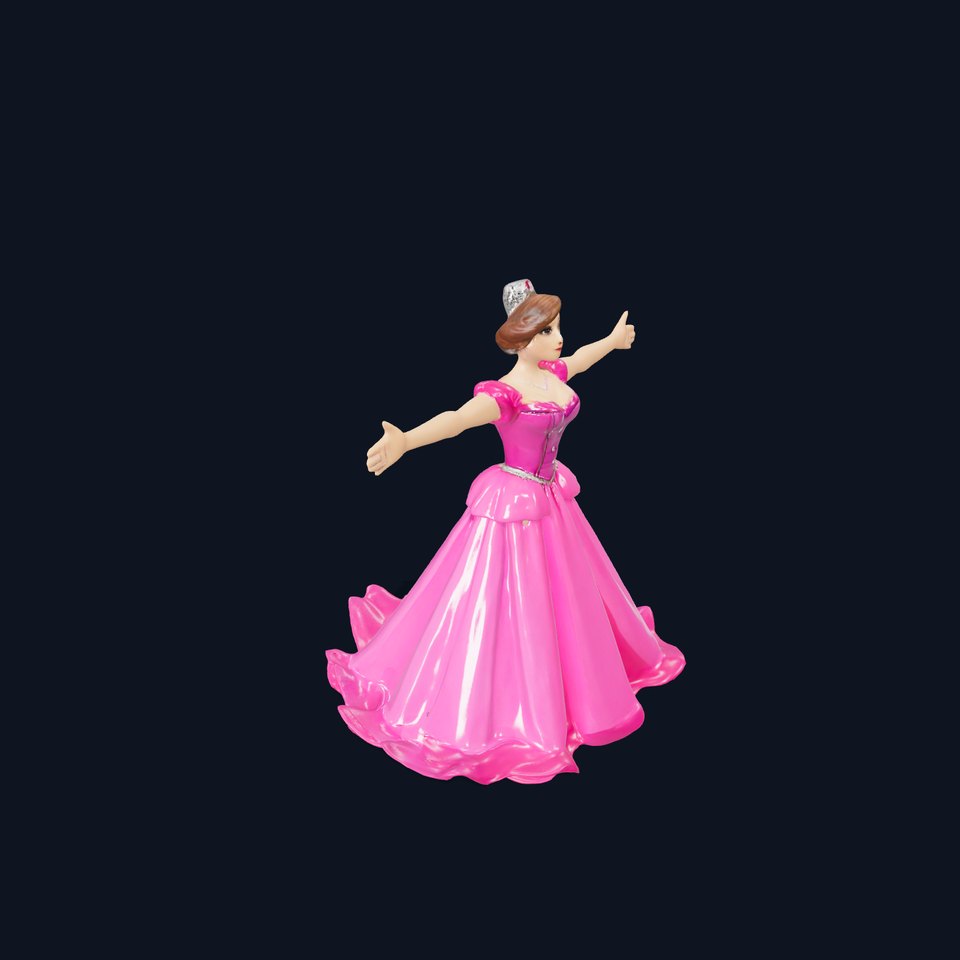 Elegant Princess Character Model Pack with Detailed Textures viewer poster