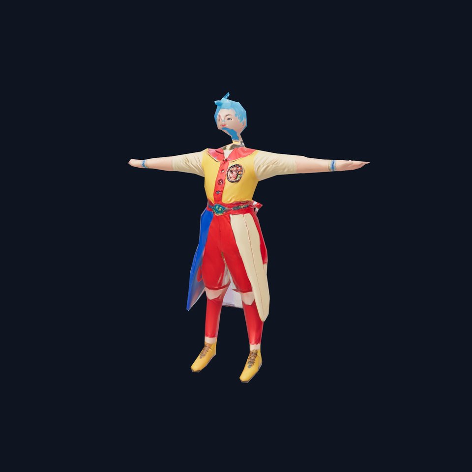 Colorful AnimeInspired Character Model Pack