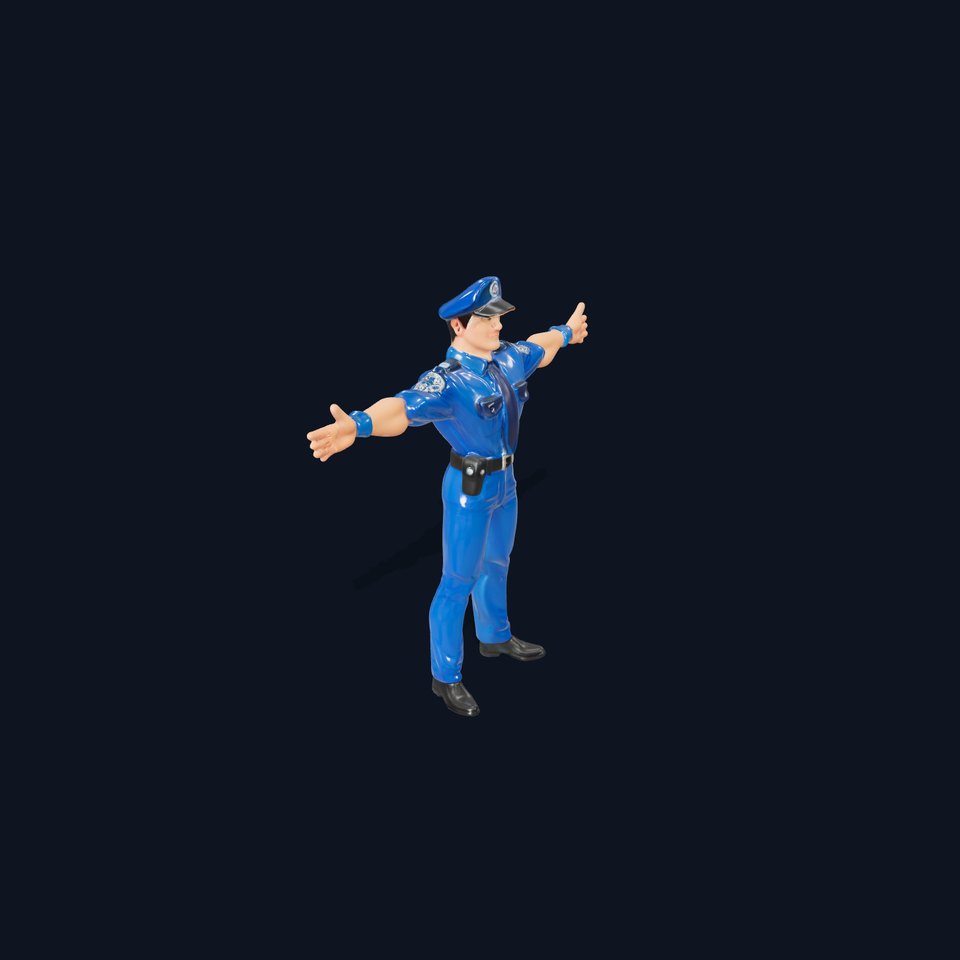 Cartoon Police Officer Model Pack