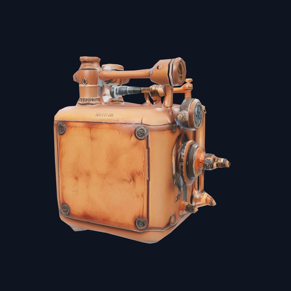 Steampunk Industrial Boiler Model Pack