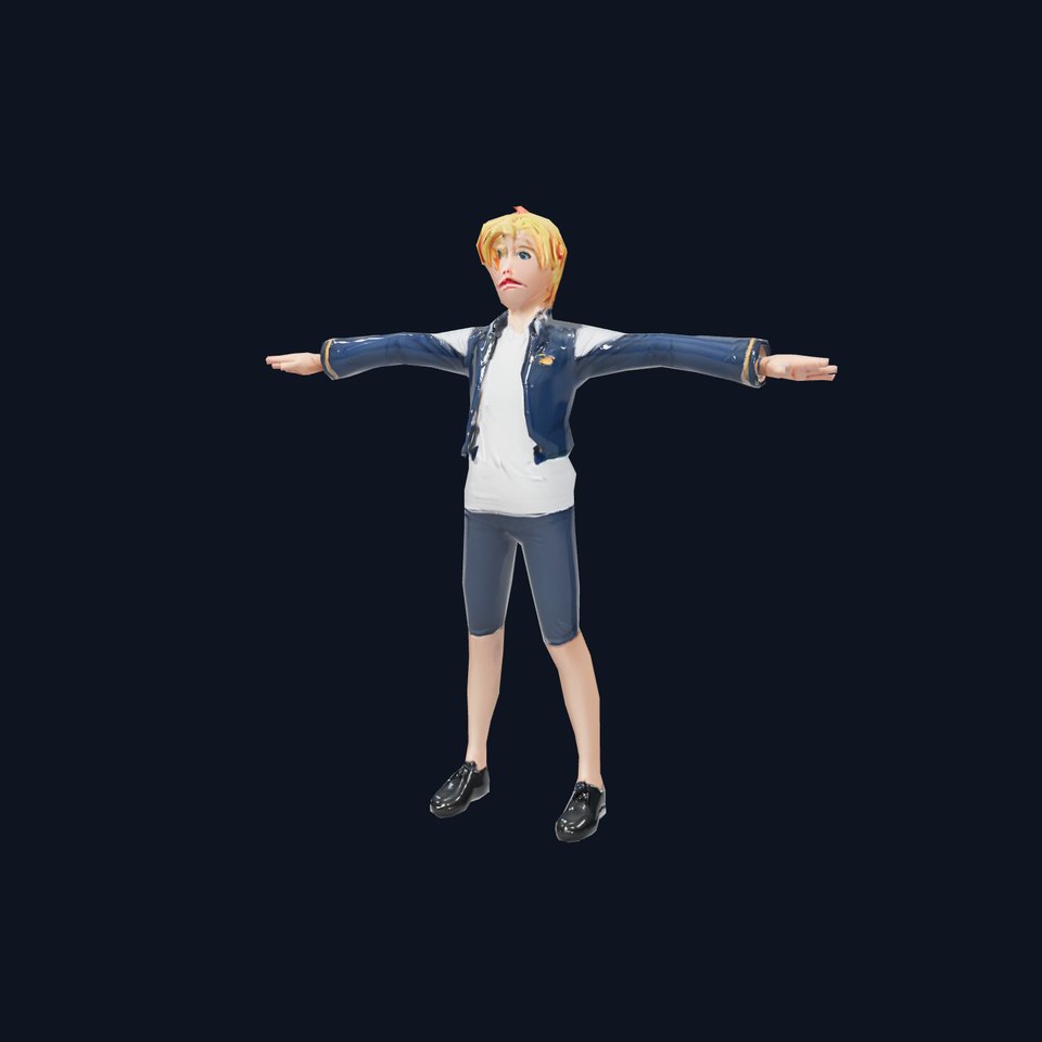 Stylish Cartoon Character Model Pack