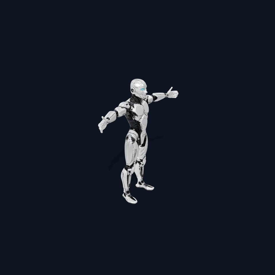 Advanced Humanoid Robot Model Pack with Articulated Features