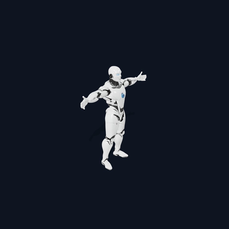 Futuristic Humanoid Robot Model Pack
