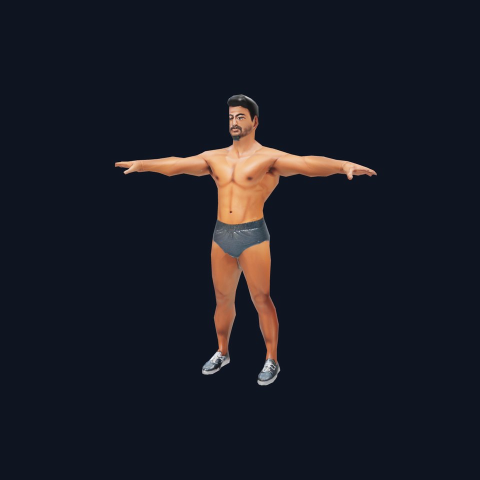 Male Fitness Model Pack with Detailed Anatomy