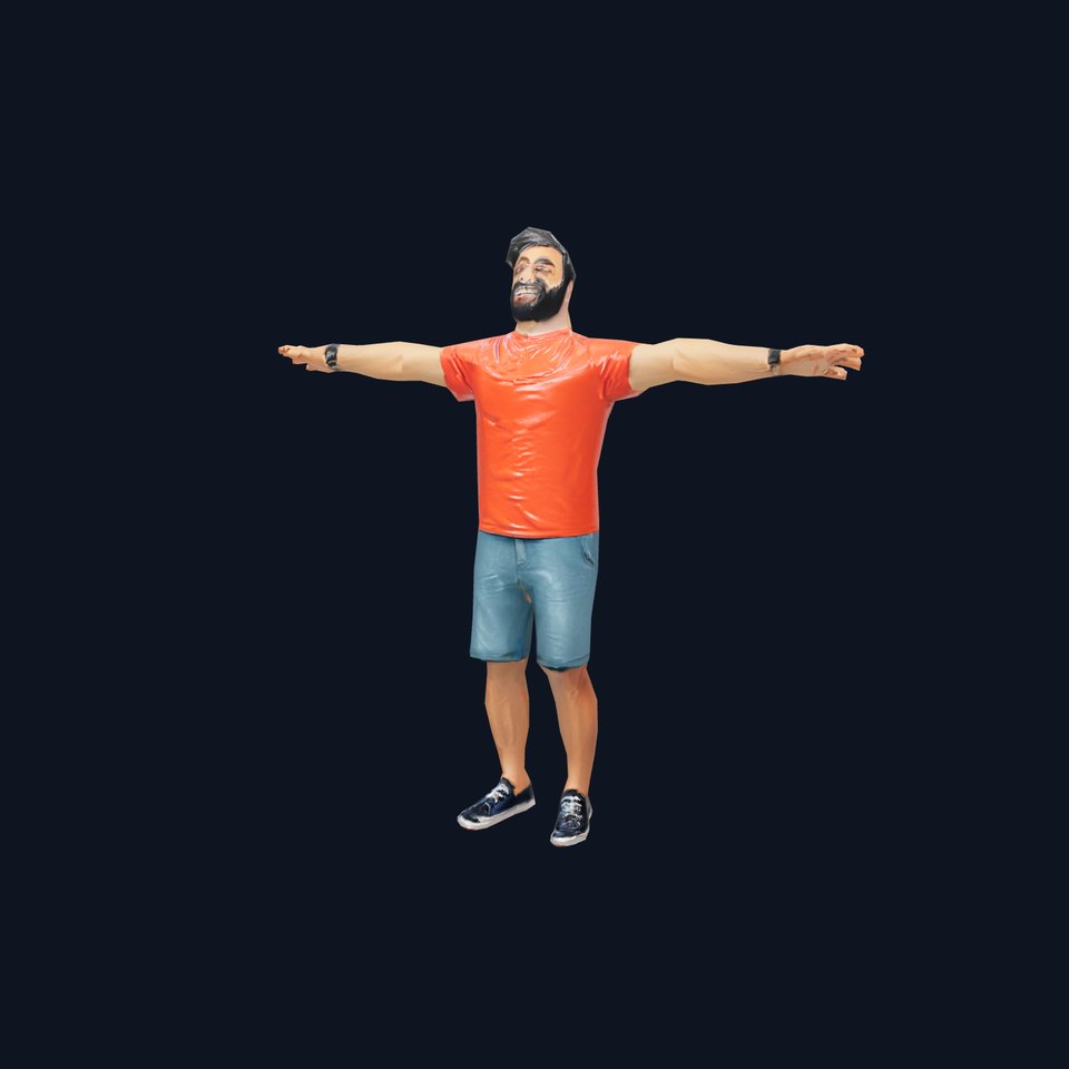 Casual Male Character Model Pack with Detailed Clothing