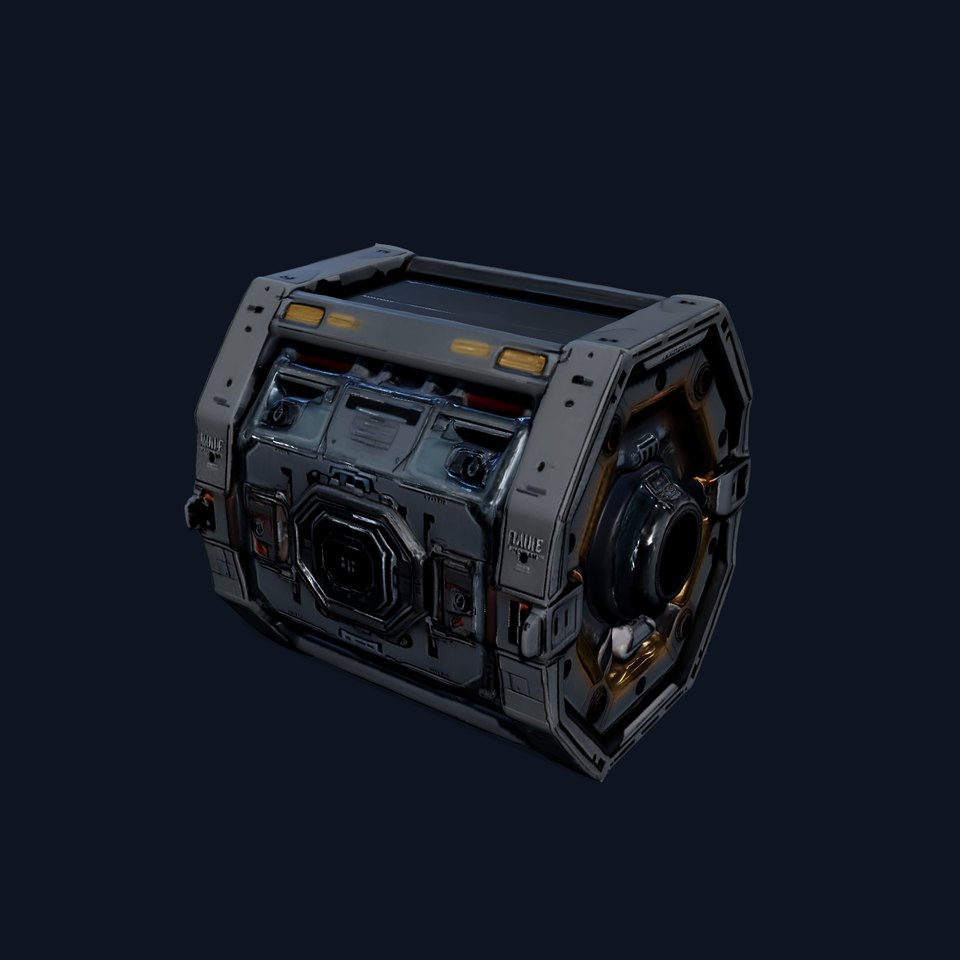 Futuristic SciFi Engine Reactor model pack viewer poster